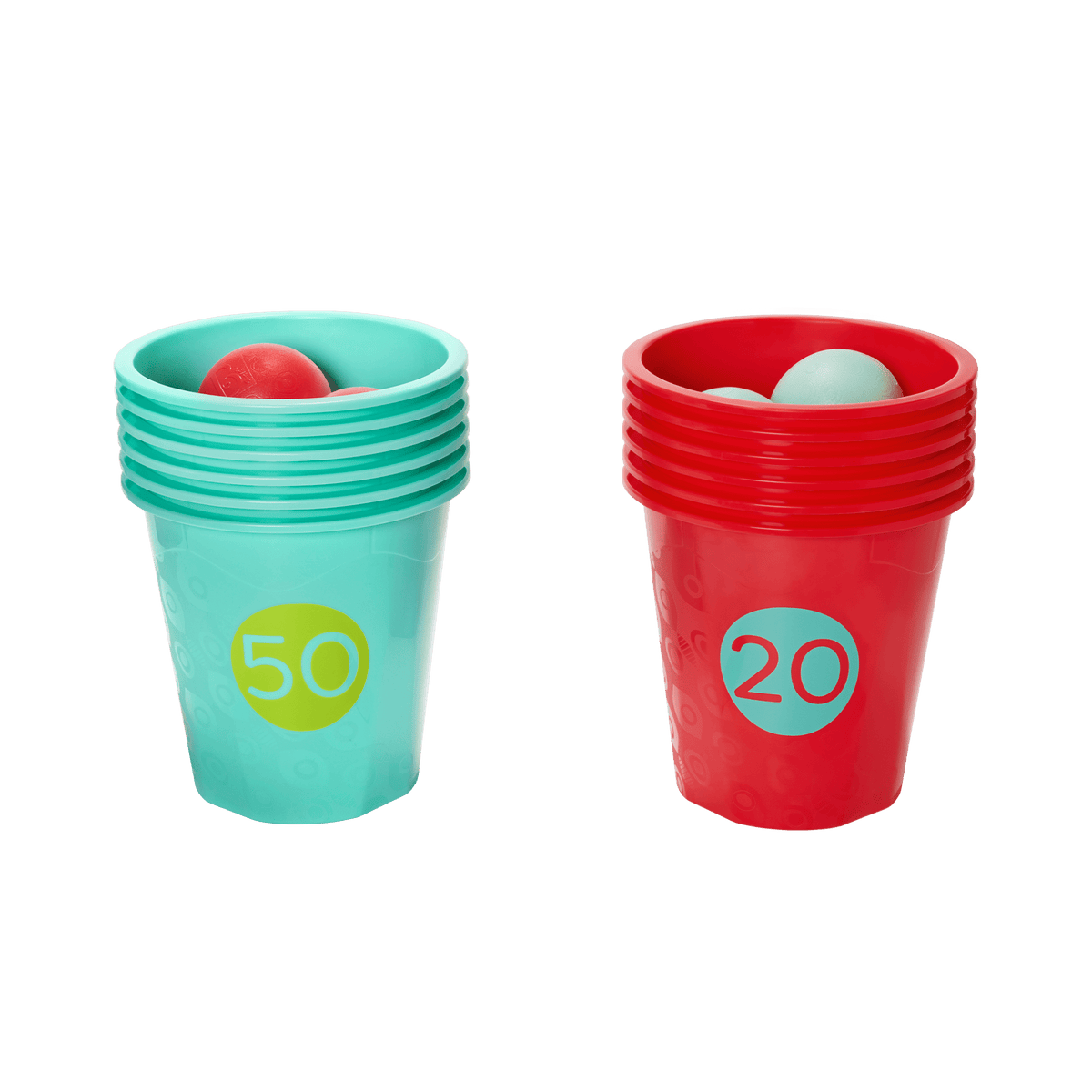 Toss Topple Buckets